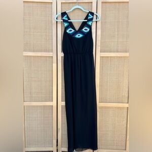 Embroidered Maxi Dress